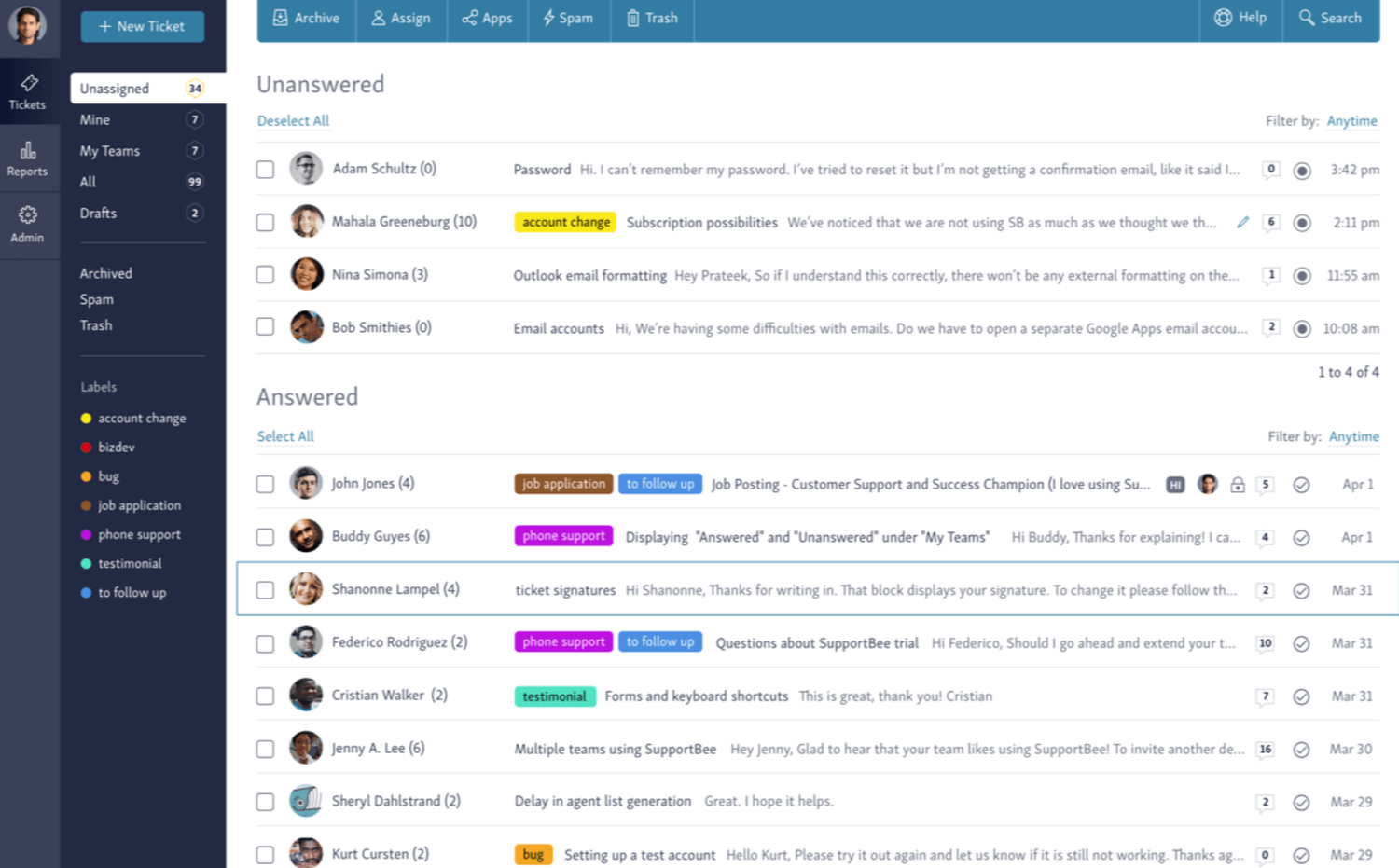 Supportbee complaint management system