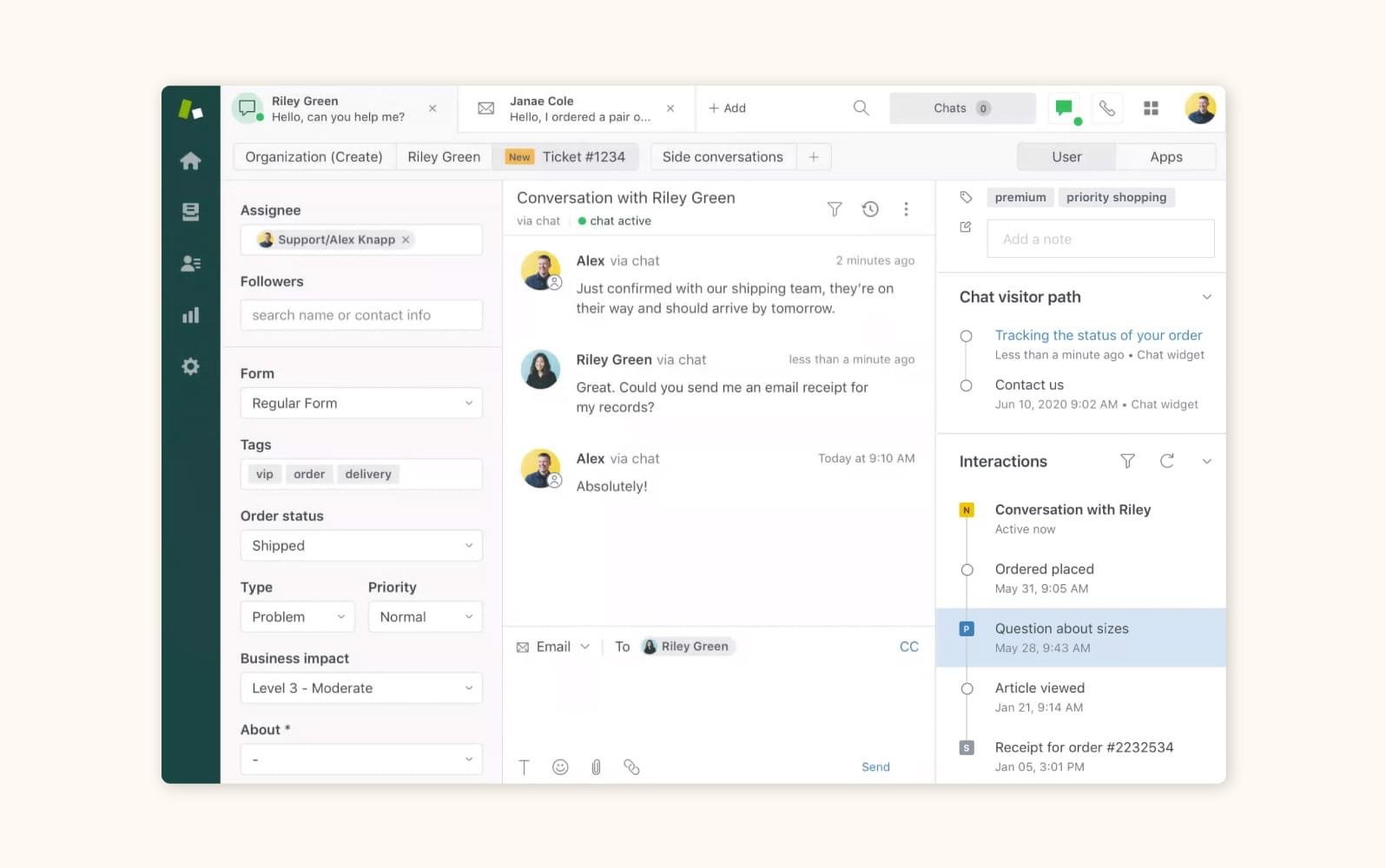Zendesk customer complaint software