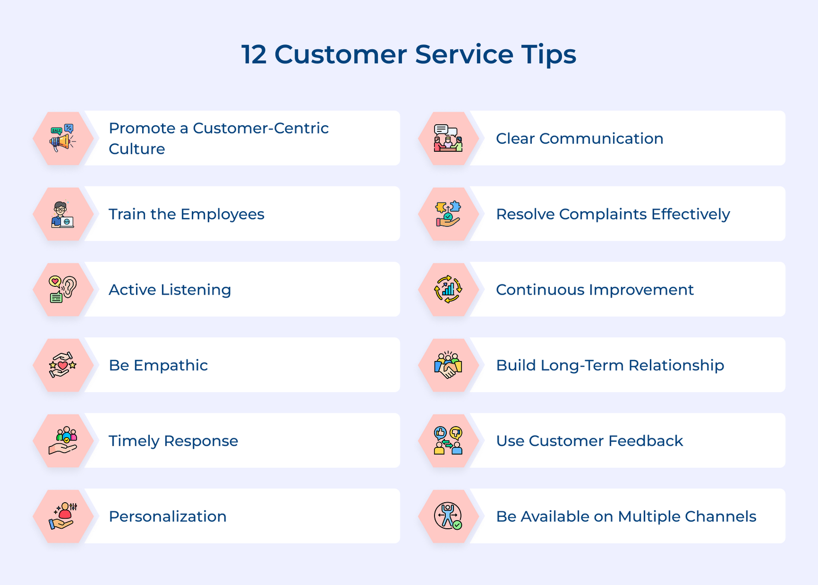 12 Customer Service Tips 12 Customer Service Tips