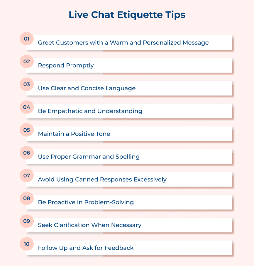 Live Chat Etiquette Tips