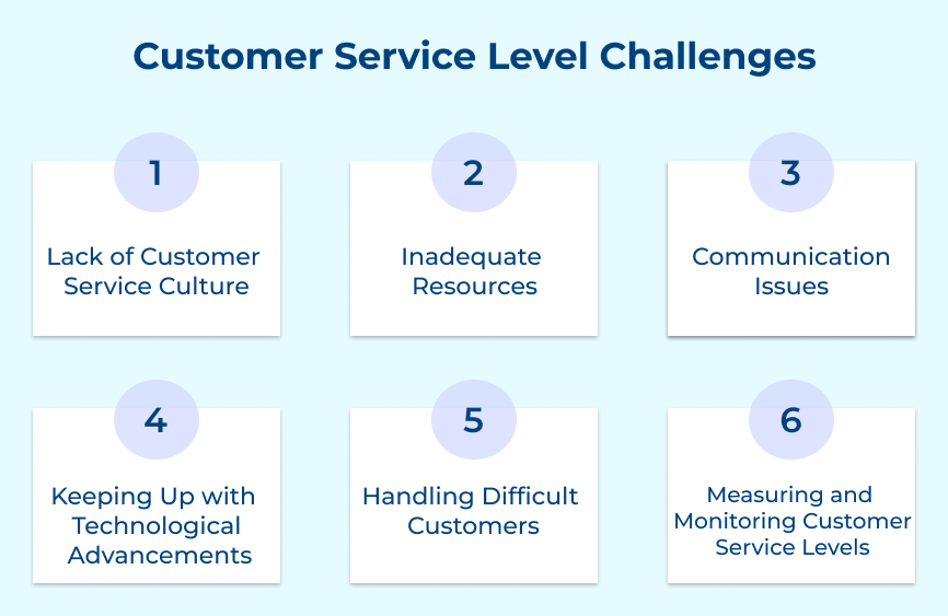 Customer Service Level Challenges