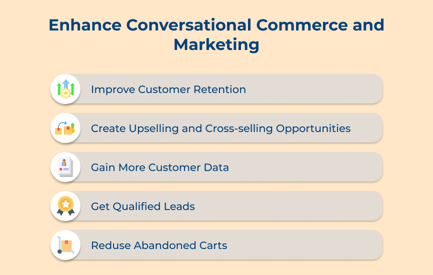 Enhance Conversational Commerce and Marketing