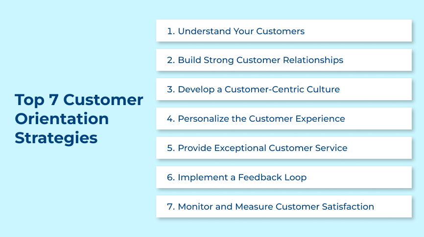 Customer Orientation Strategies