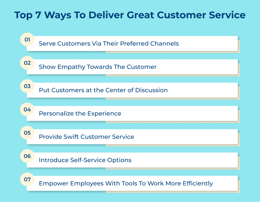 7 Ways to Deliver Great Customer Service