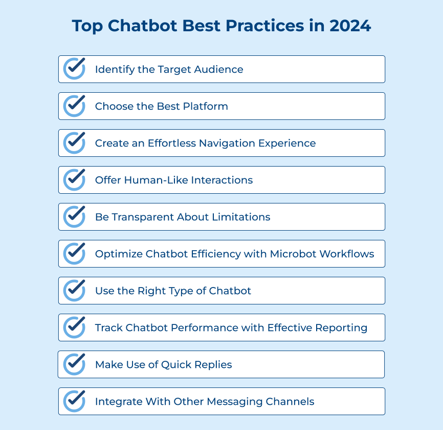 Top Chatbot Best Practices in 2024