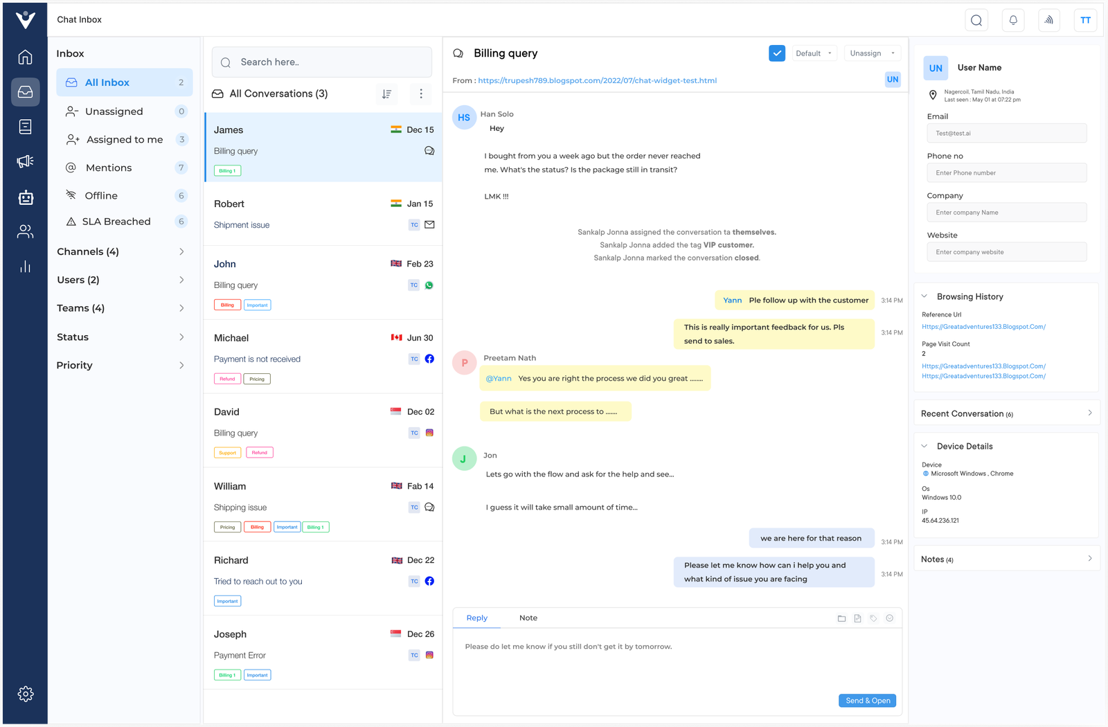 Veemo Customer Service Outsourcing Software