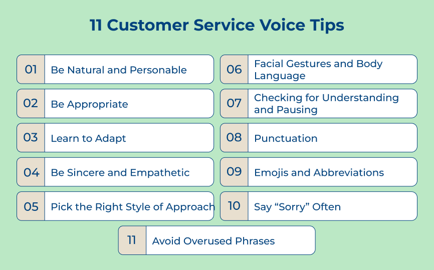 11 Customer Service Voice Tips