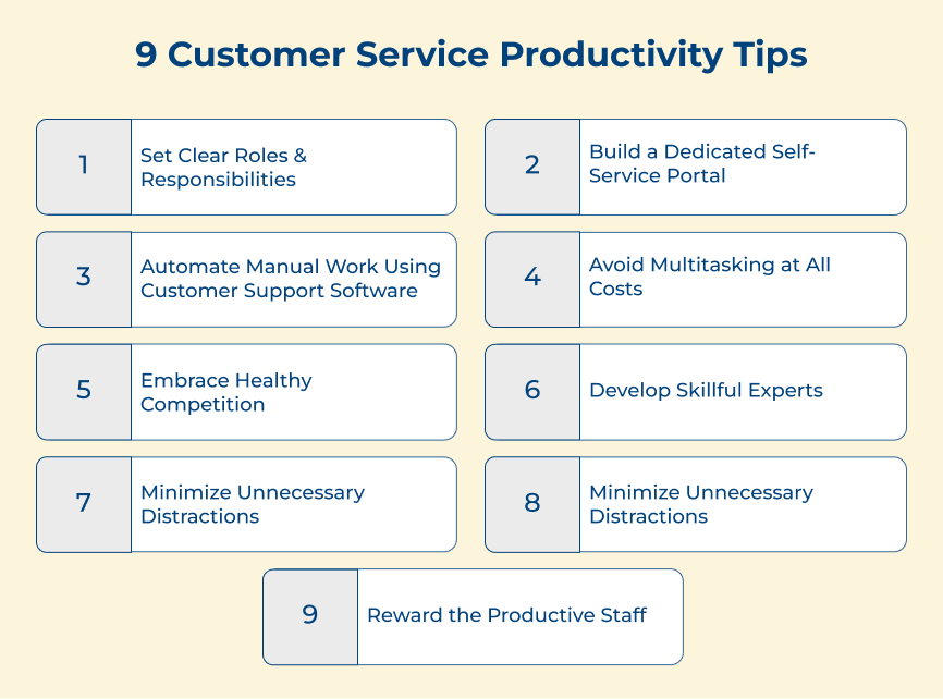 9 Customer Service Productivity Tips