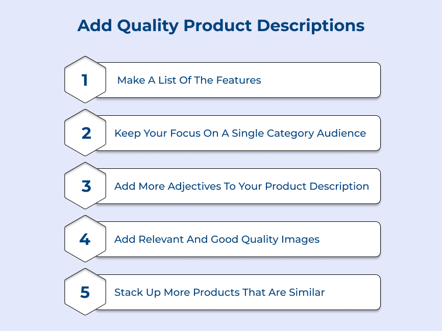 Add Quality Product Descriptions