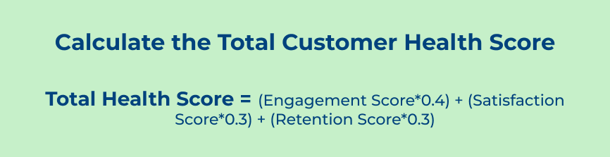 Calculate the Total Customer Health Score