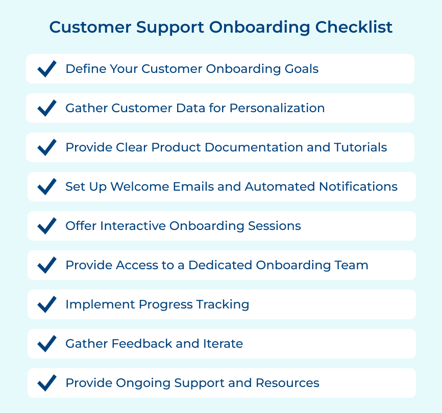 Customer Support Onboarding Checklist