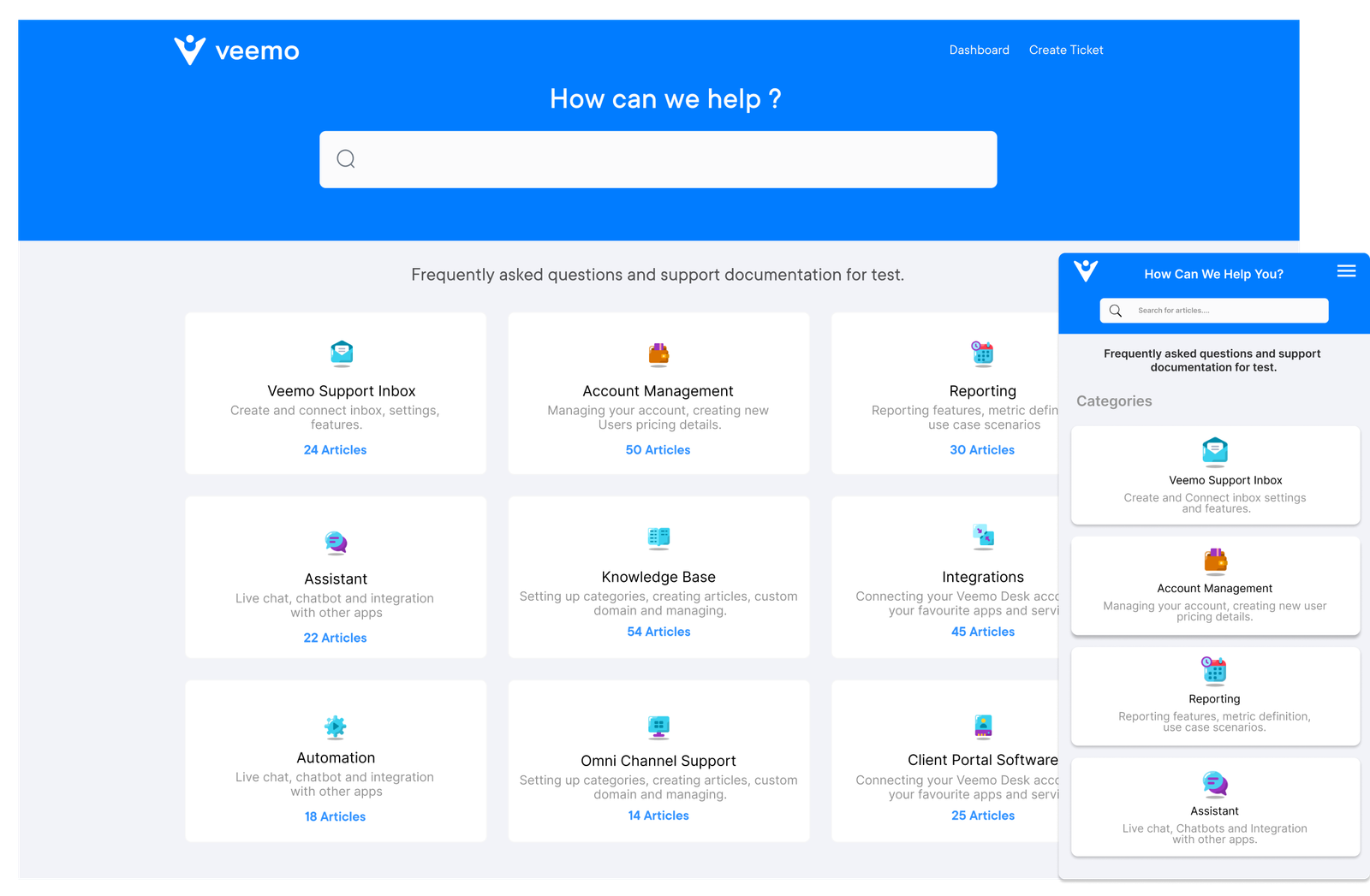 Veemo Knowledge base