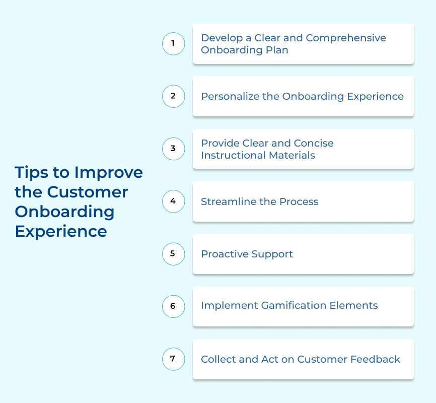 Improve Customer Onboarding Experience