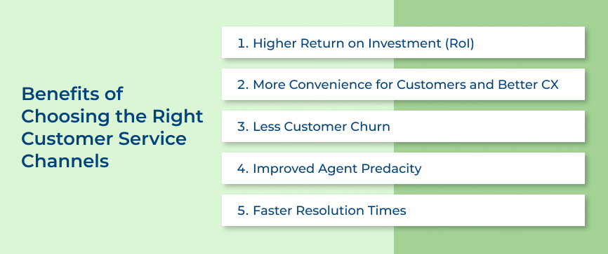 Benefits of Choosing Right Customer Service Channels