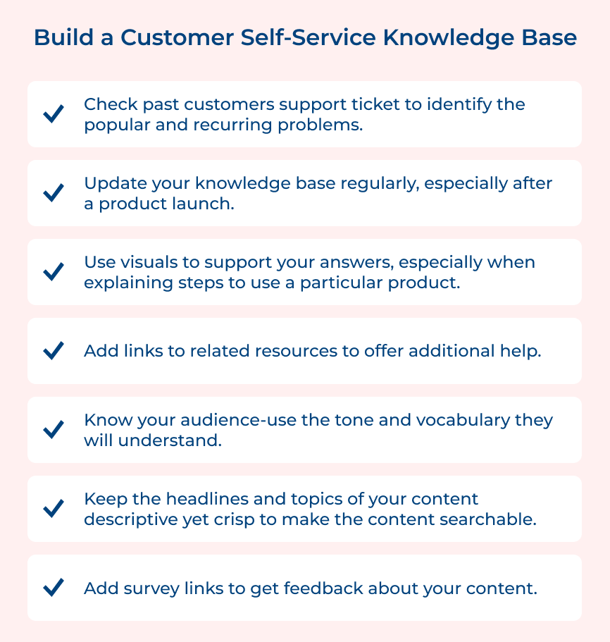 Build a Customer Self-Service Knowledge Base