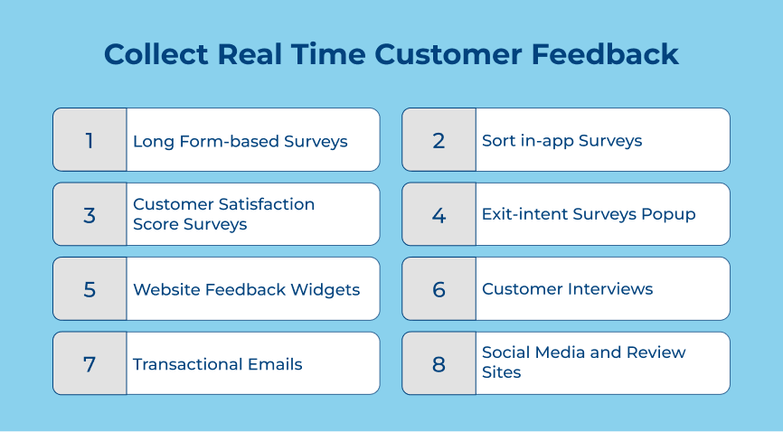 Collect Real Time Customer Feedback