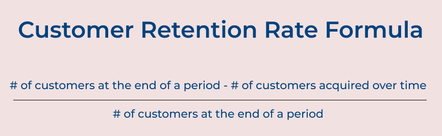 Customer Retention Rate Formula