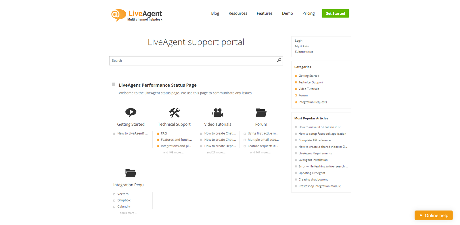 LiveAgaent Knowledge base