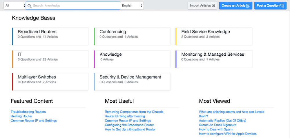 Servicenow knowledge management dashboard