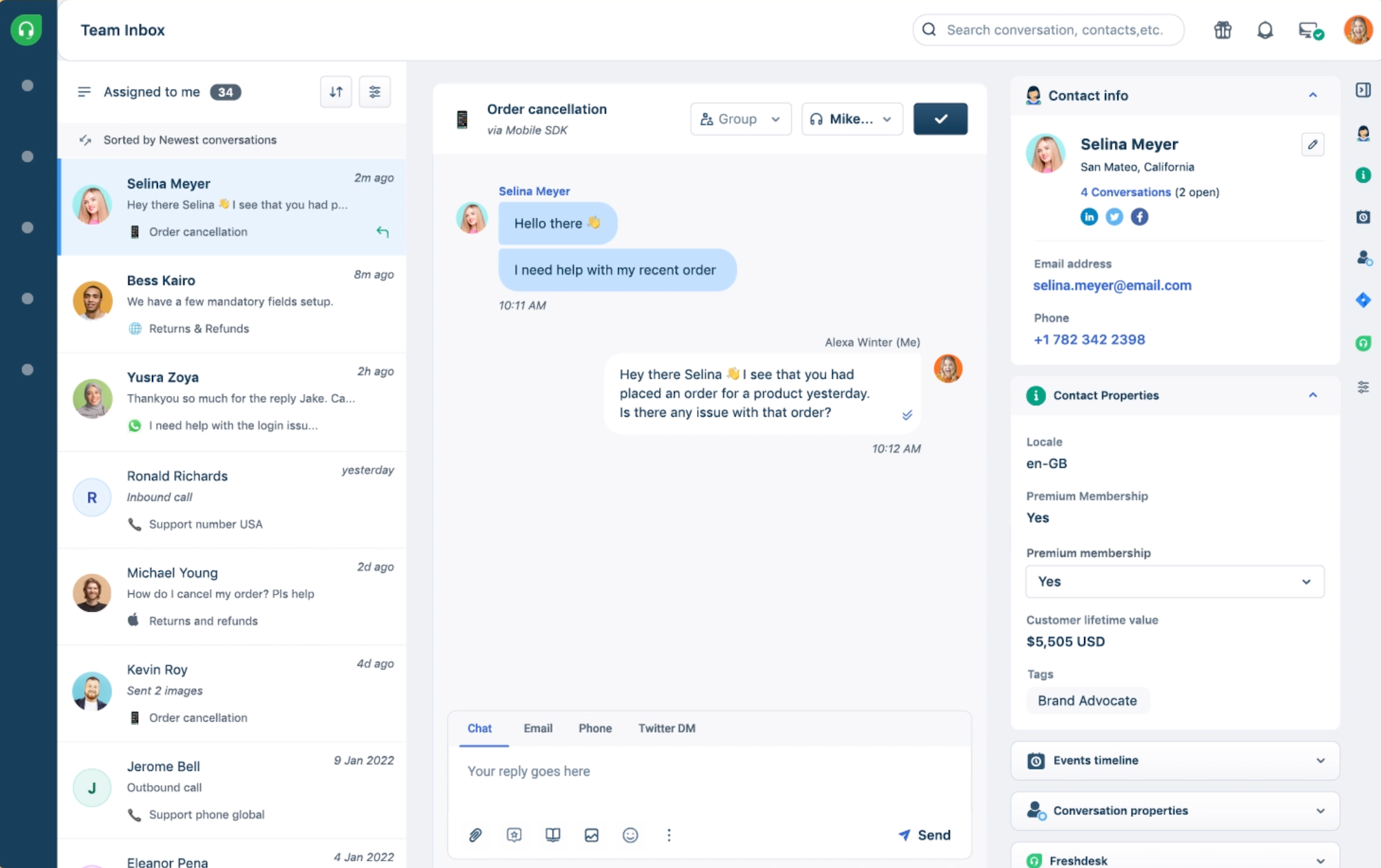 freshdesk Email Help Desk Software