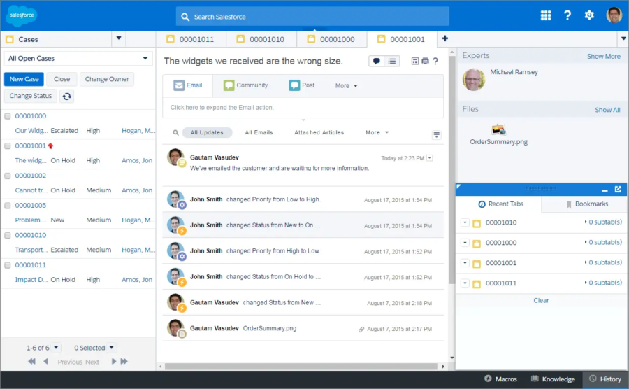 salesforce Email Help Desk Software