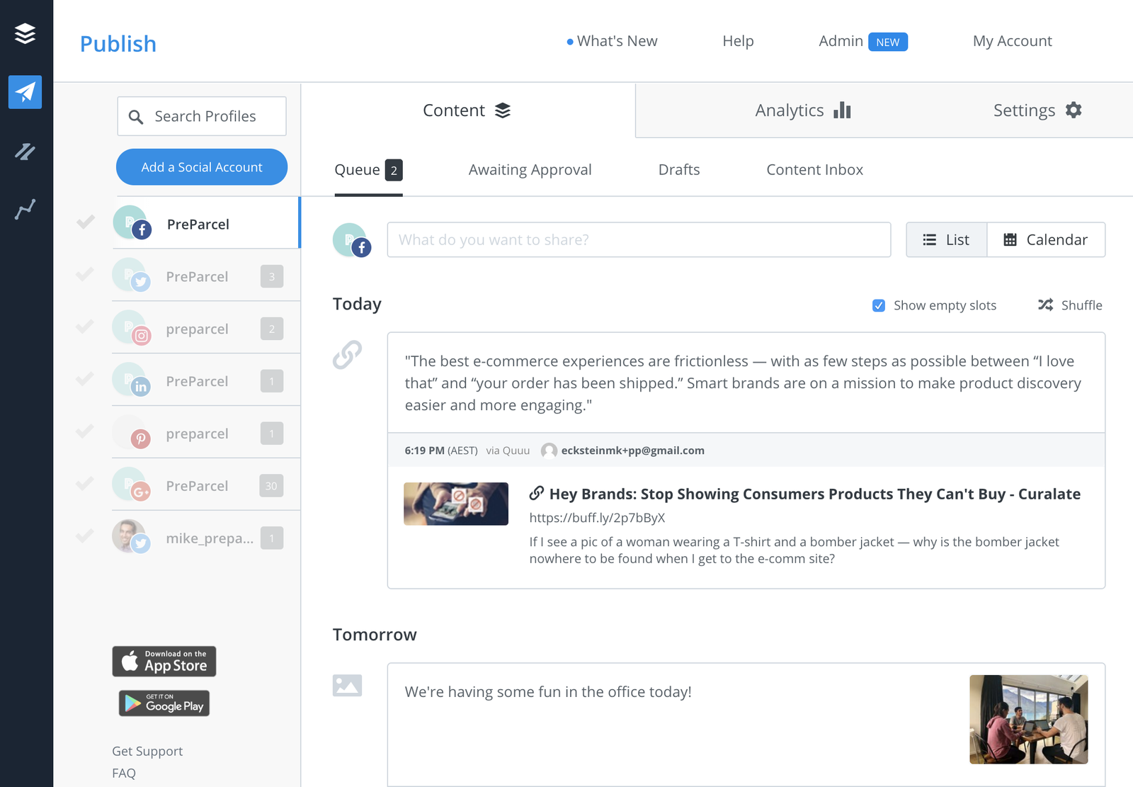 Buffer ecommerce customer service platform