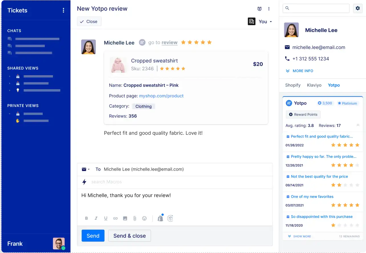 Gorgias Ecommerce customer service