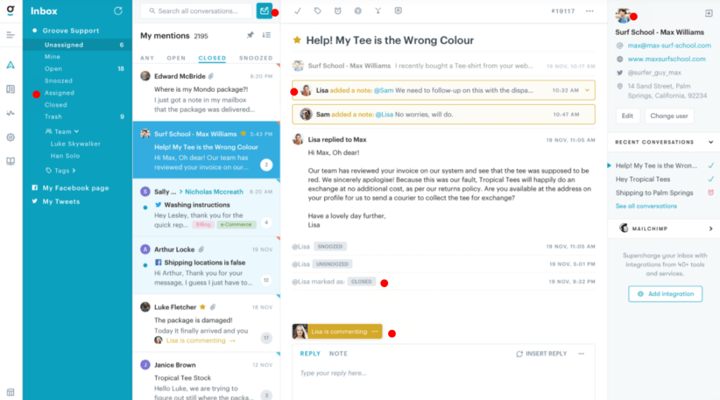 Groove Saas Help Desk Software