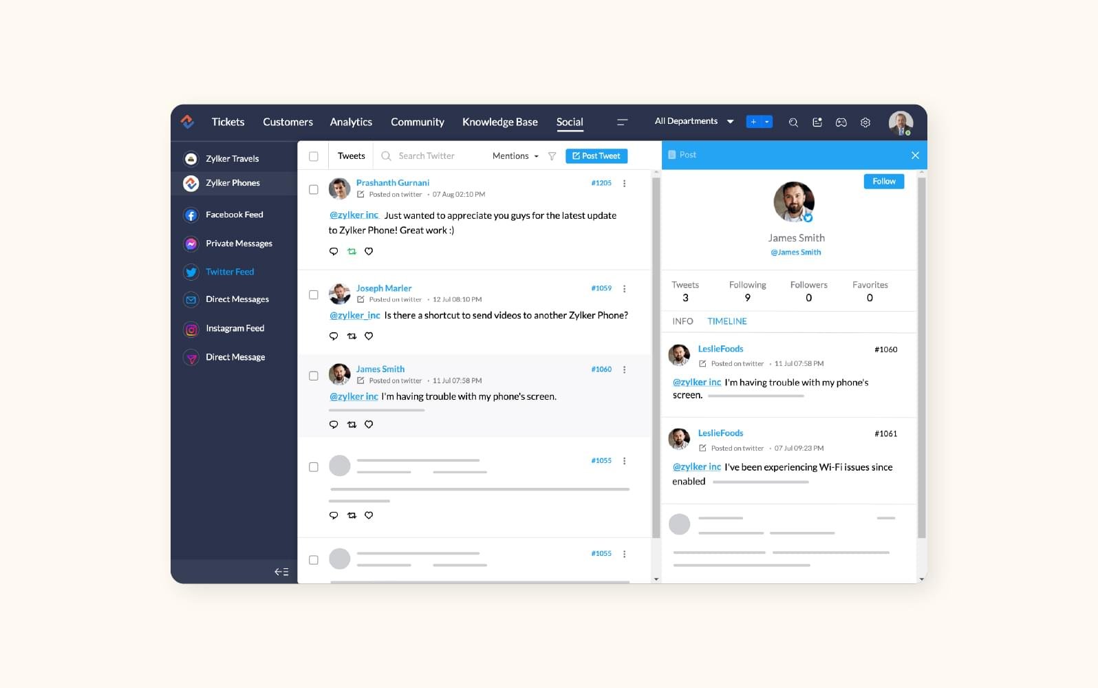 Zendesk Social Media Customer Service Software