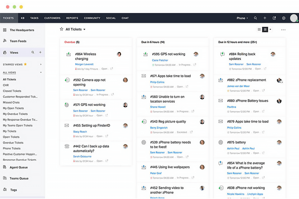Zoho Desk Social Media Customer Service Software