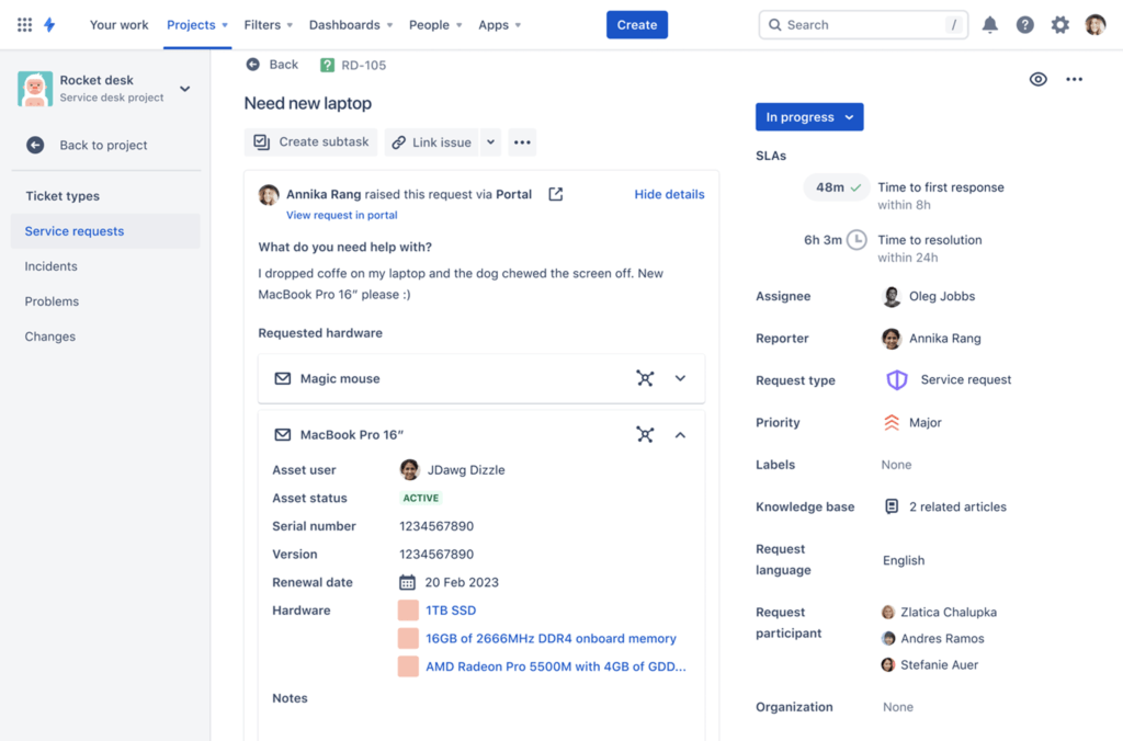 jira cloud help desk software