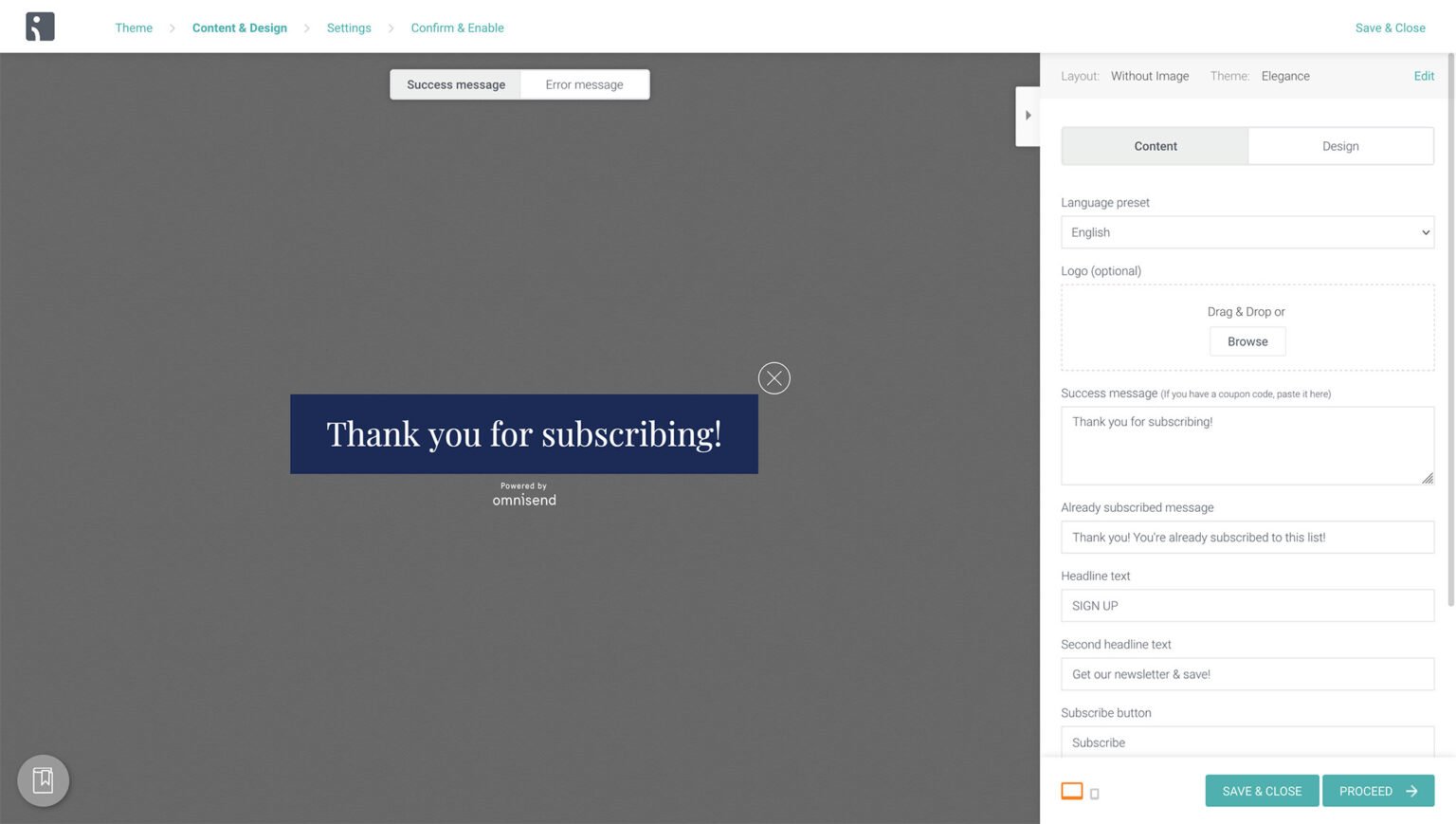 omnisend ecommerce customer service platform