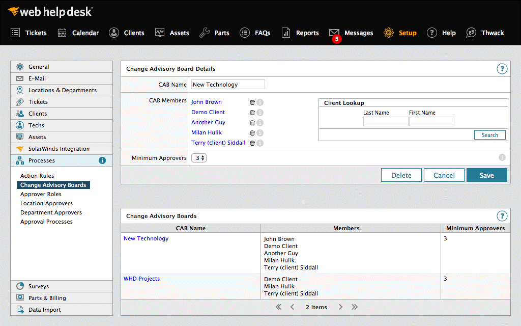 solarwinds cloud help desk software
