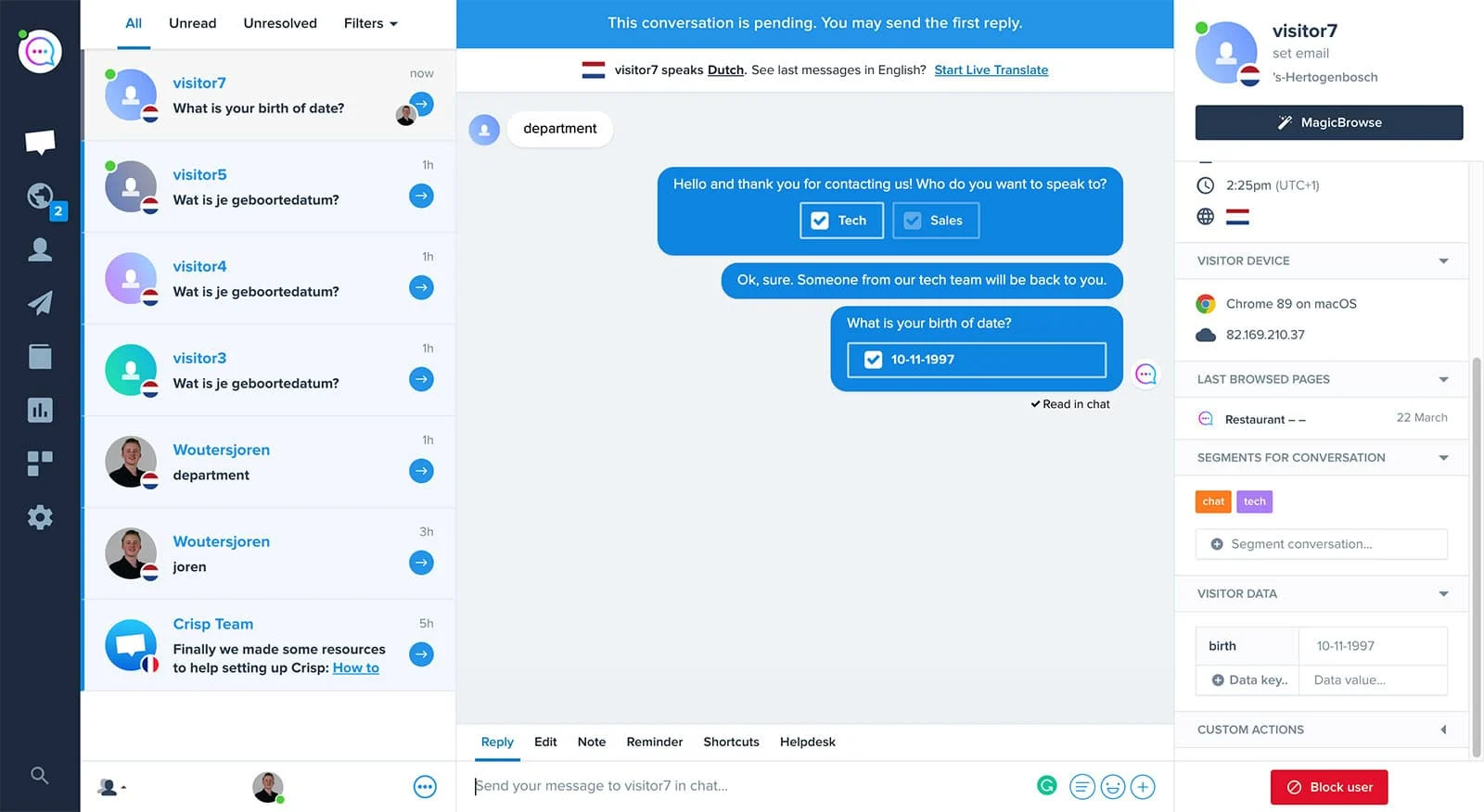 Crisp Chat