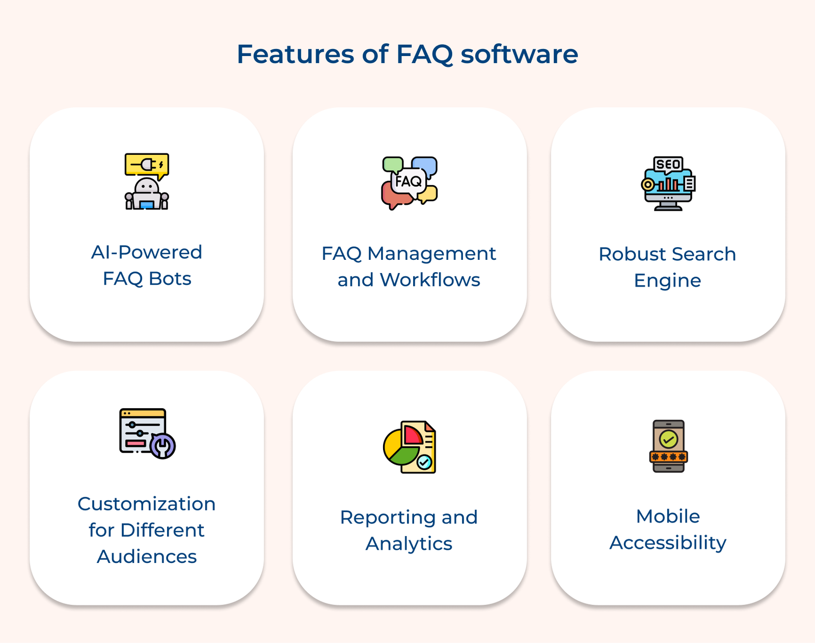 Features of FAQ software
