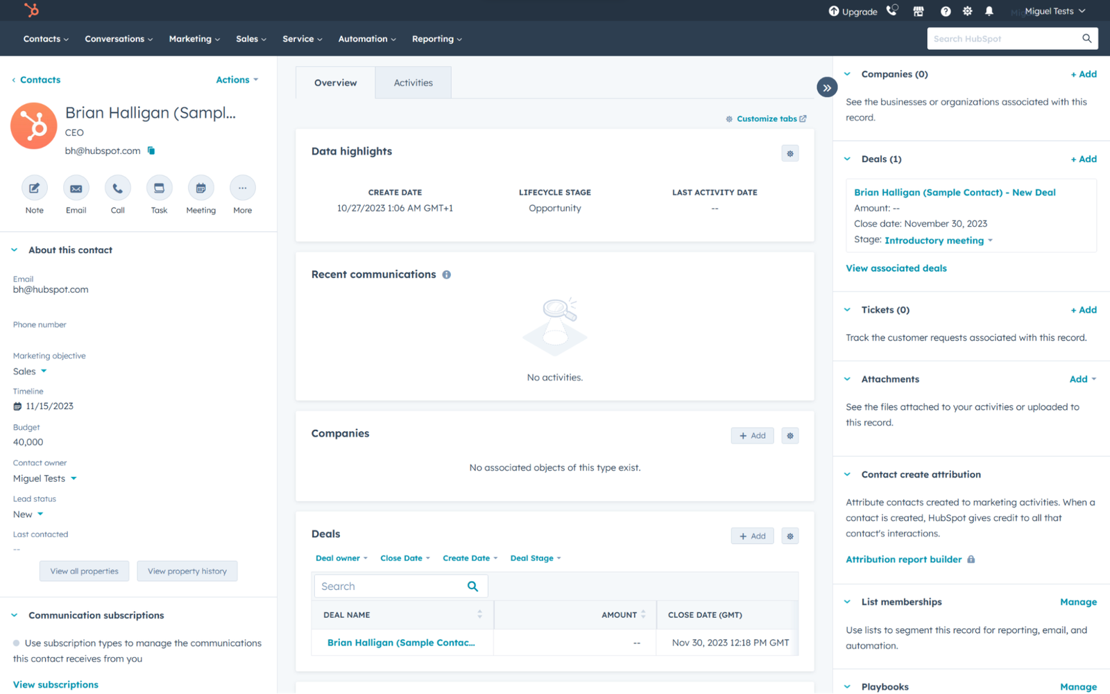 HubSpot CRM Conversational Marketing Software_