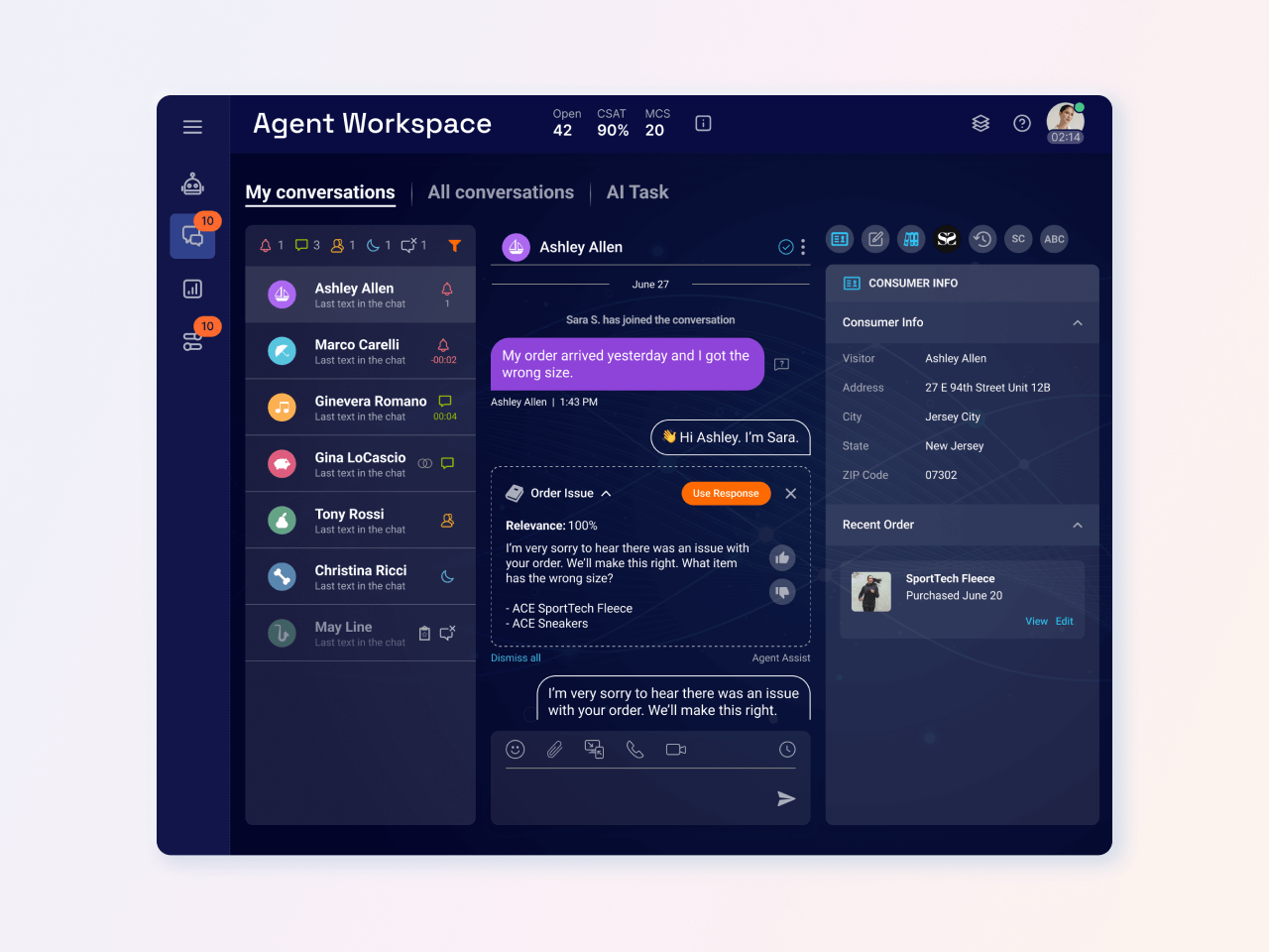 LivePerson CCM Platform