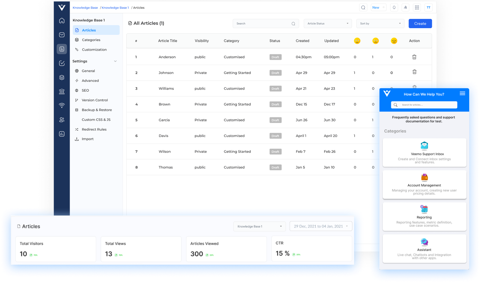 SaaS Knowledge Base