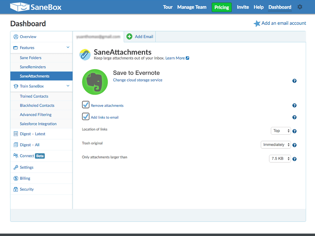 Sanebox Email Management Tool