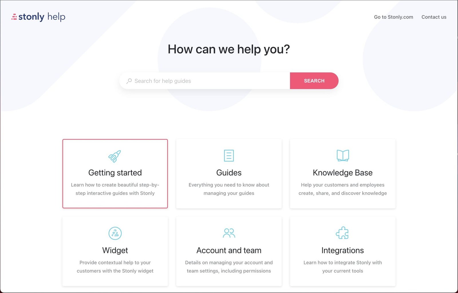 Stonly SaaS Knowledge Base