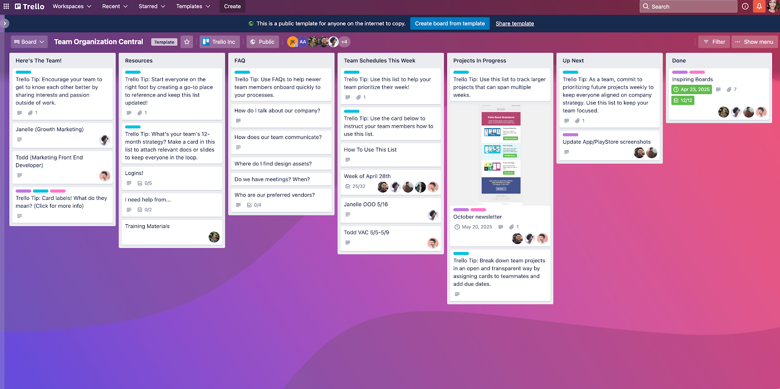 Trello Knowledge Sharing Tool