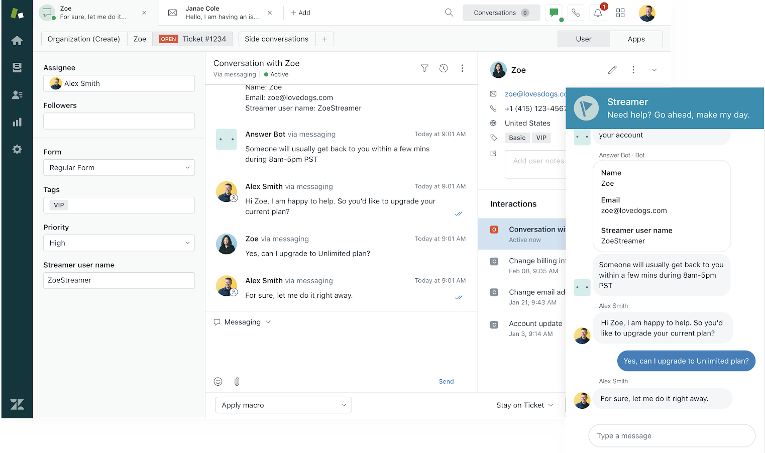 Zendesk Chat