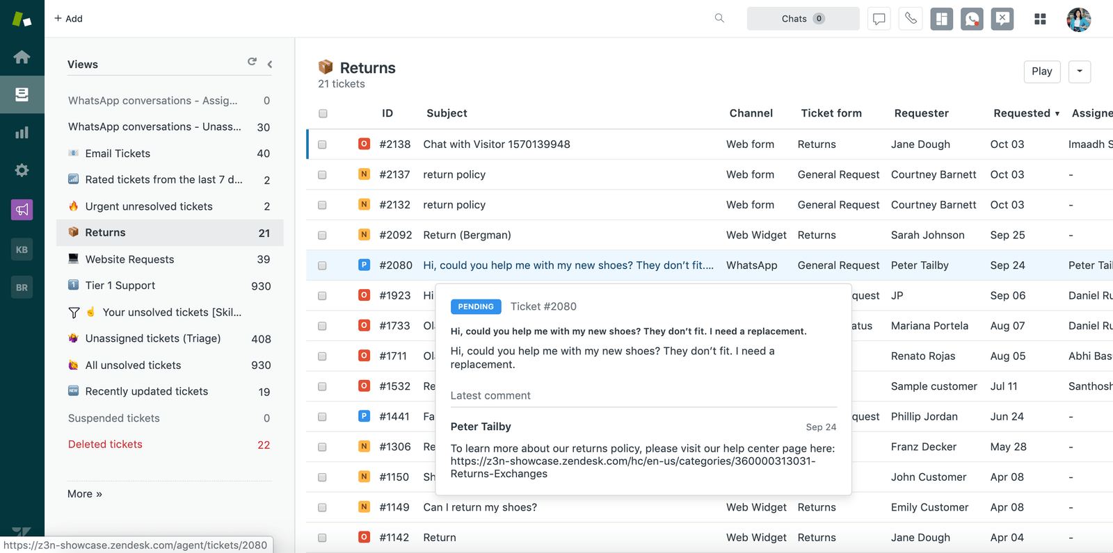 Zendesk Support
