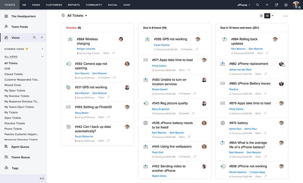 Zoho Desk Trouble Ticketing System