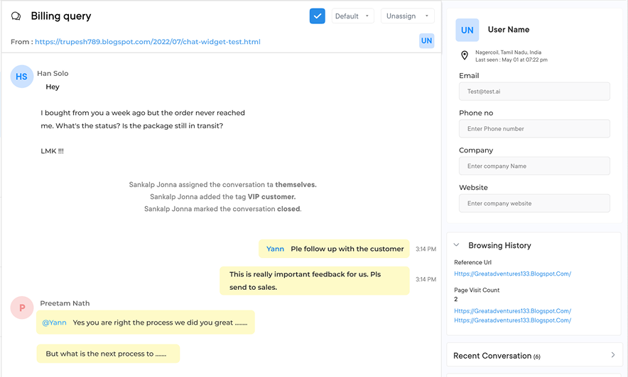 Best Live Chat Software Services Platform Dashboard 1