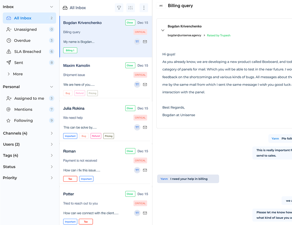 Cloud Based Ticketing System Dashboard 2