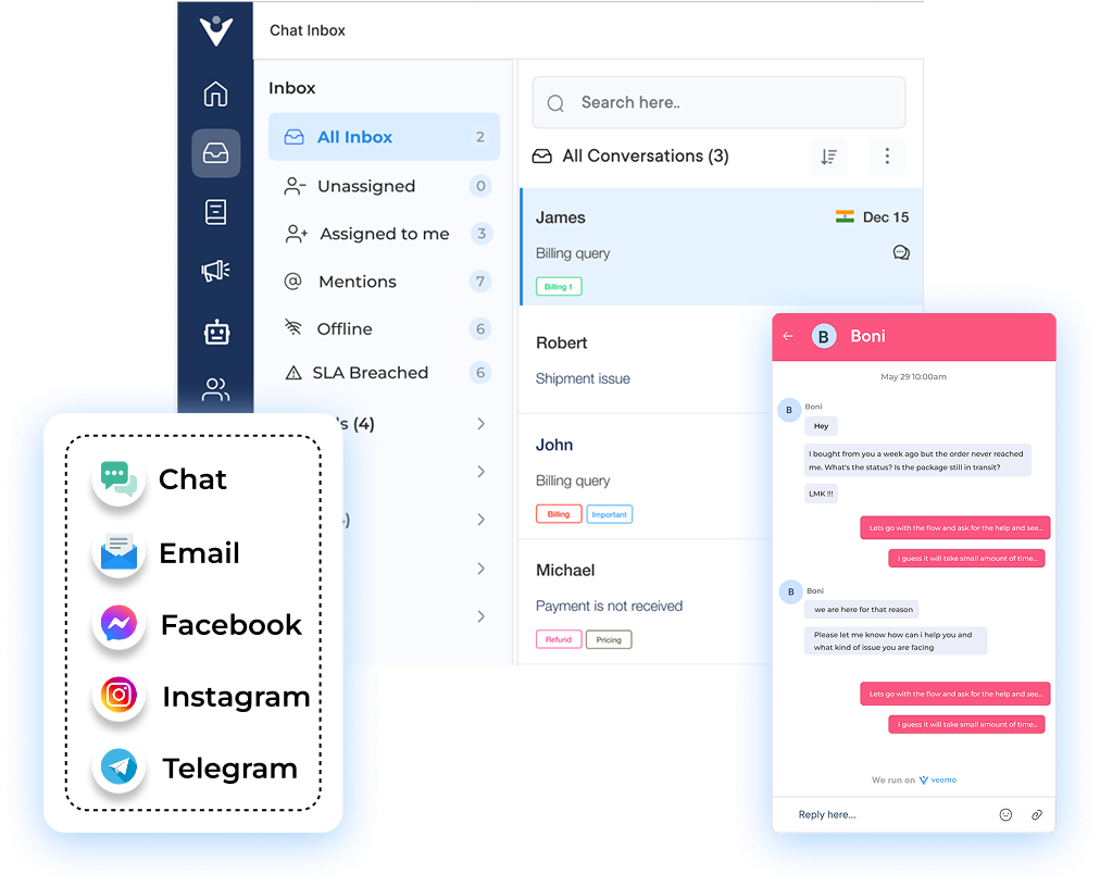 Customer Messaging Platform , Software Dashboard2