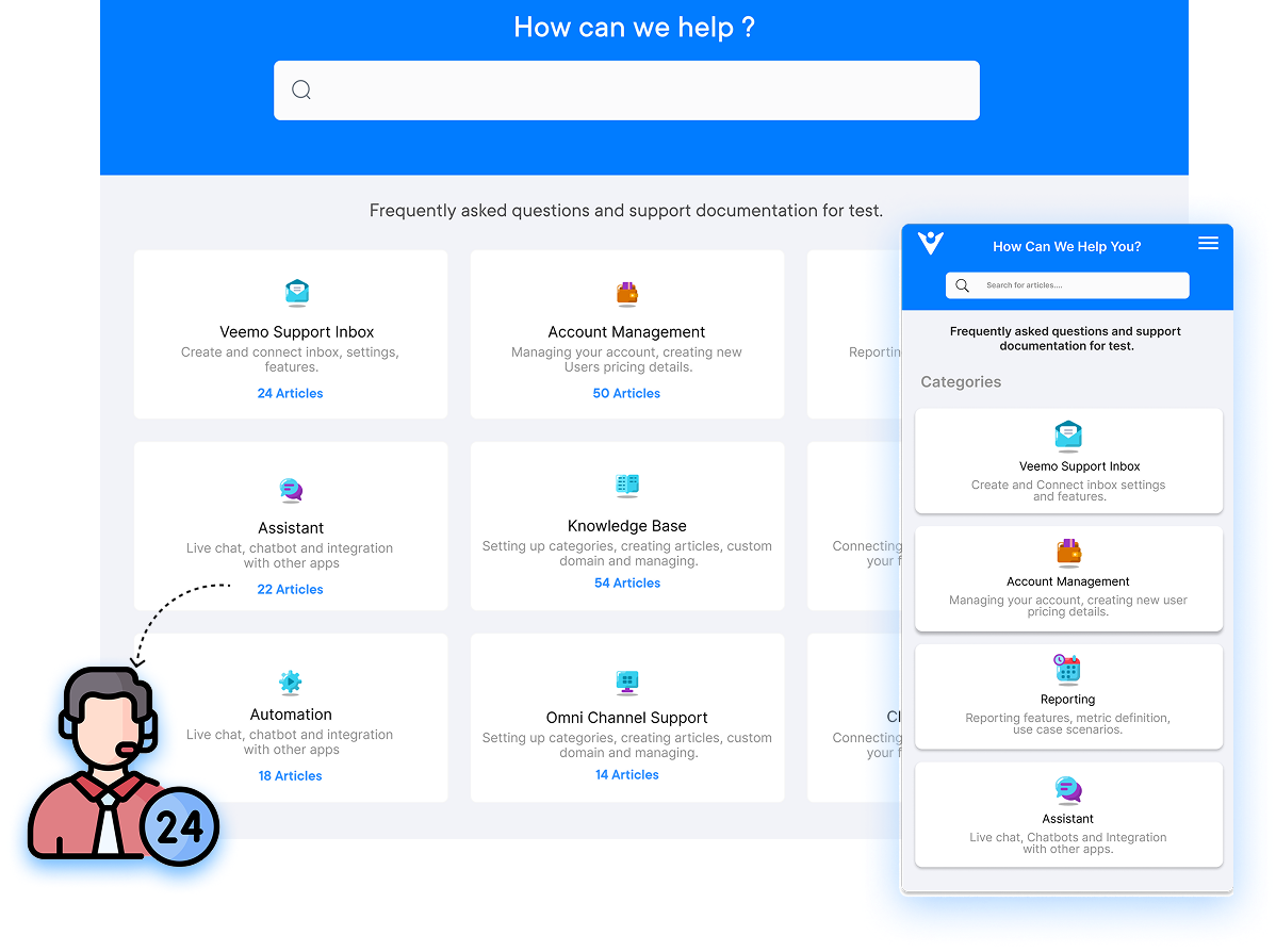 Customer Self Service Software Platform Dashboard 1