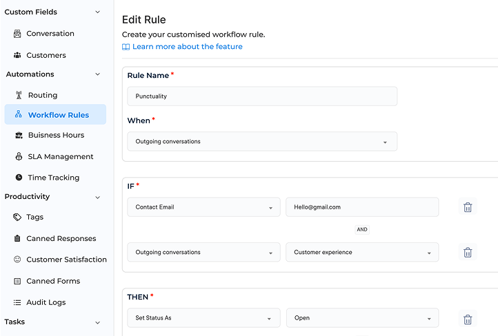 Customer Service Email Management Software Dashboard 2