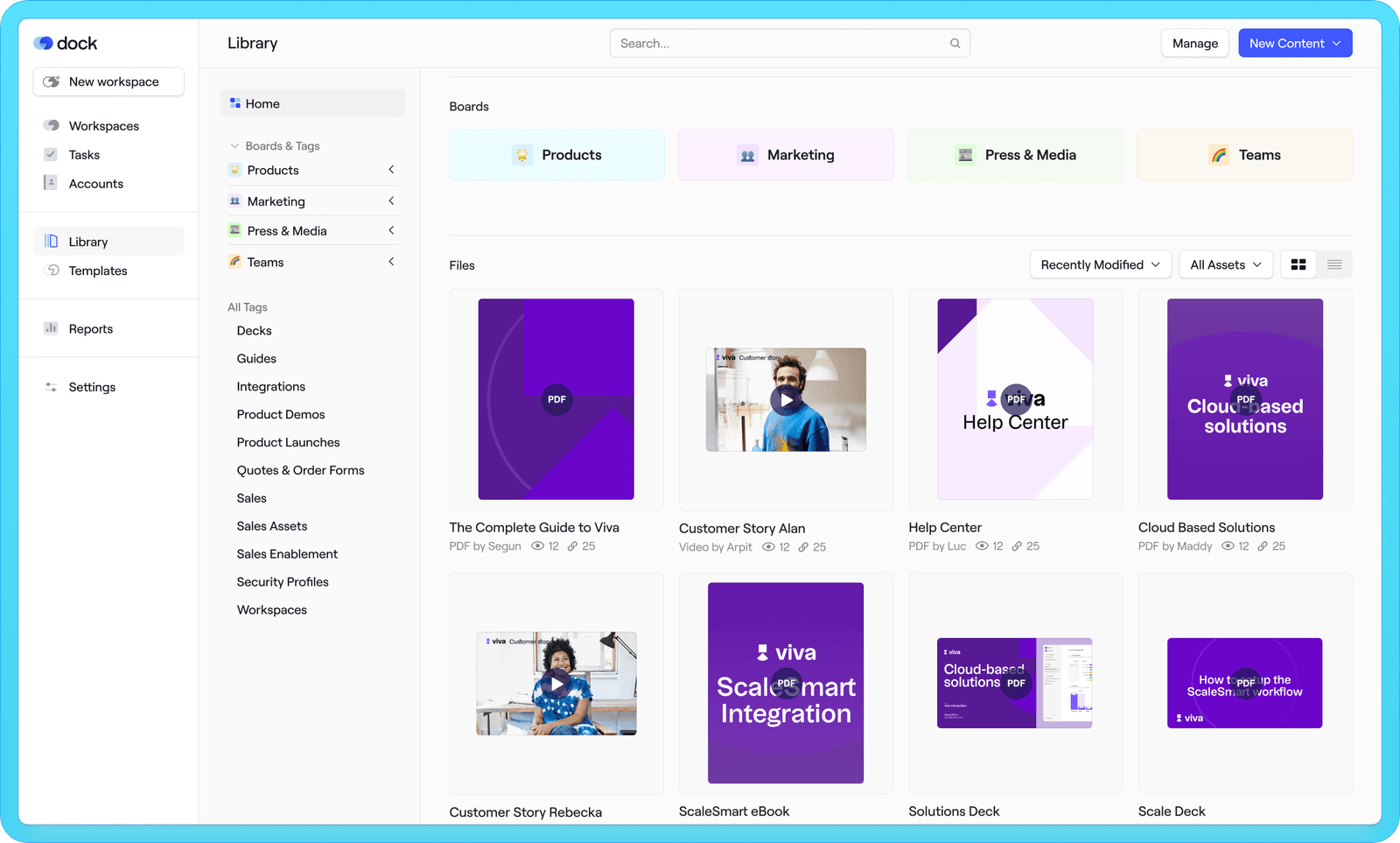Dock Sales Enablement Software